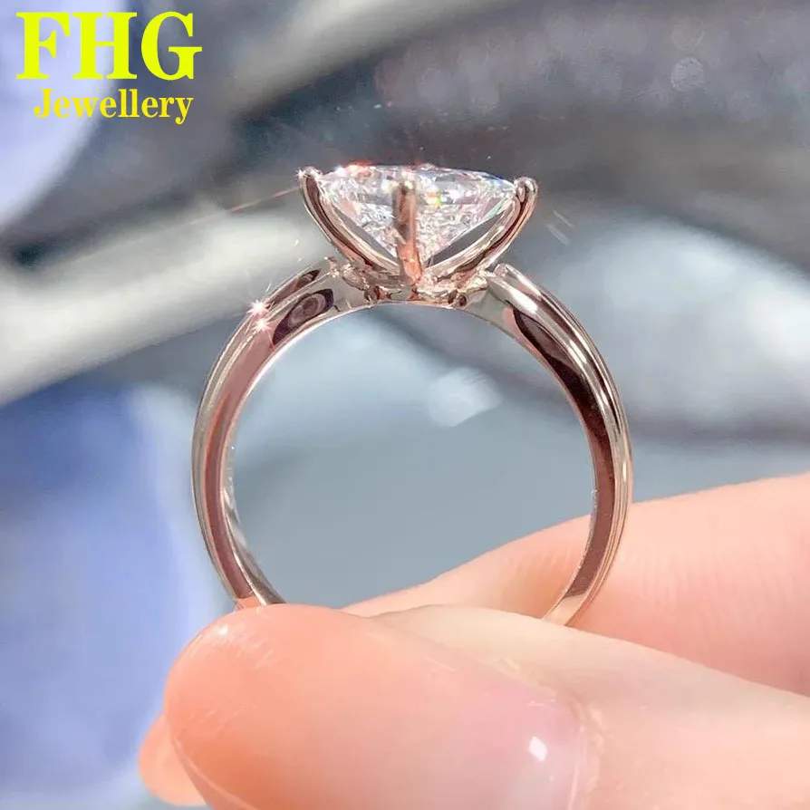 Real Solid 14K Rose Gold Ring Women Engagement Anniversary Wedding Ring Princess Moissanite Diamond Ring Square Trendy
Real Solid 14K Rose Gold Ring Women Engagement Anniversary Wedding Ring Princess Moissanite Diamond Ring Square Trendy