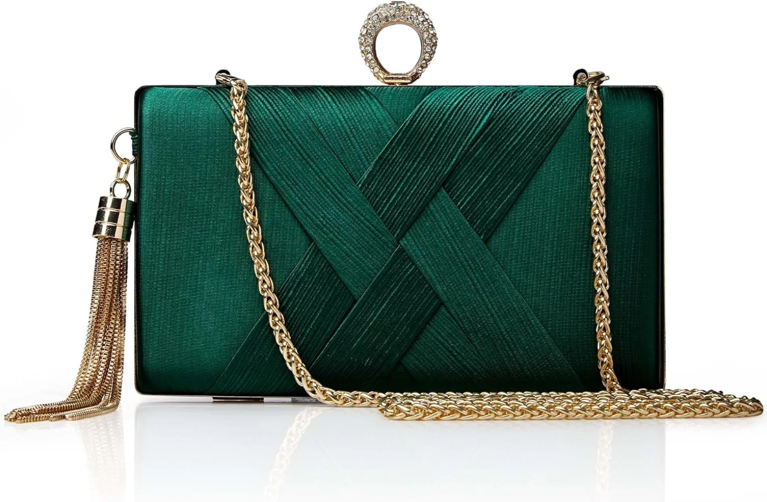 Clutch Purses for Women - Evening Bag Tassel Pendant Clutch for Bride Party Prom Wedding
Clutch Purses for Women - Evening Bag Tassel Pendant Clutch for Bride Party Prom Wedding