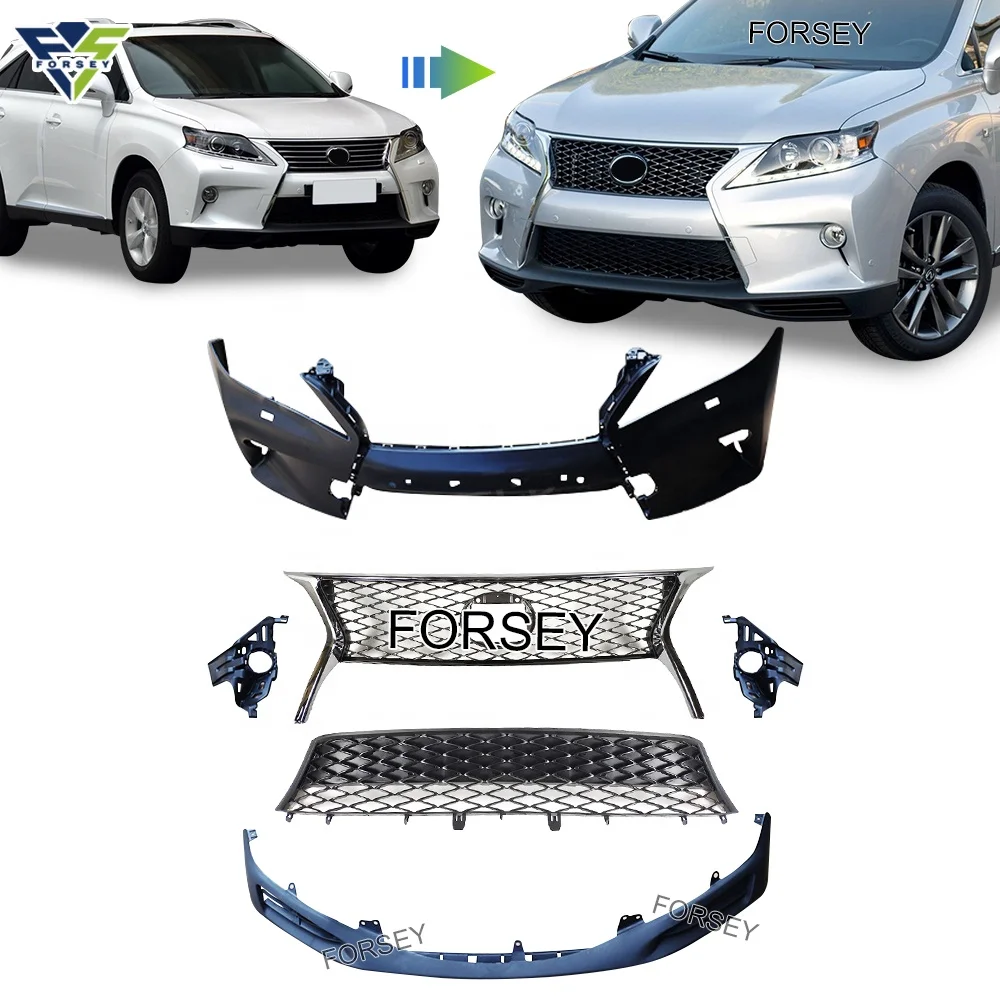 Car Body Kits Front Bumper and Grille for LE-XUS Rx Rx350 Rx450 Rx270 2013 2014 2015 F-SPORT Version