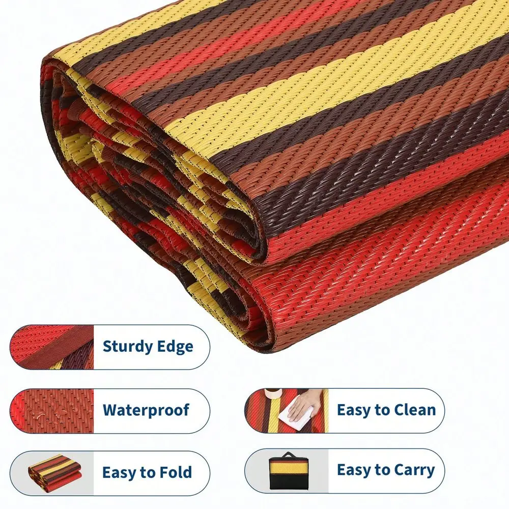 Red Modern Geometric Striped Boho Outdoor Area Rug For Balcony Pool RV Waterproof Reversible Mat Palm Vintage Straw Plastic Cam
Red Modern Geometric Striped Boho Outdoor Area Rug For Balcony Pool RV Waterproof Reversible Mat Palm Vintage Straw Plastic Cam