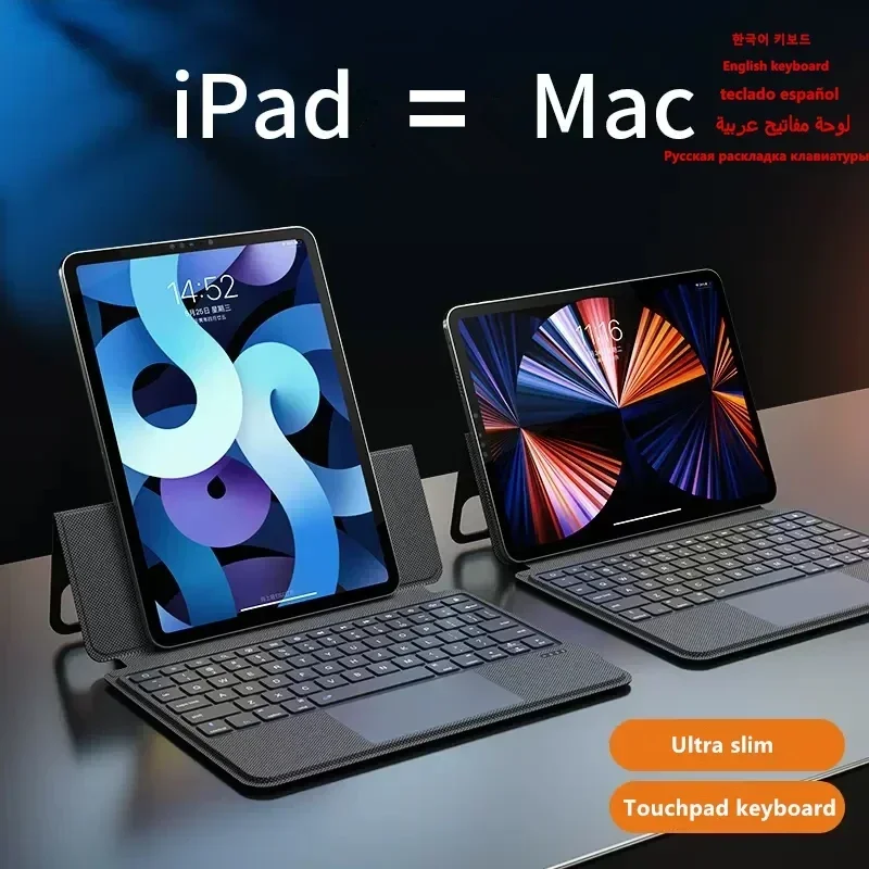 Magnetic Magic Keyboard Case for Apple IPad Air 4 Air 5 10.9 2022, Backlight Keyboard Case for IPad Pro11 2018 2020 2021 2022
Magnetic Magic Keyboard Case for Apple IPad Air 4 Air 5 10.9 2022, Backlight Keyboard Case for IPad Pro11 2018 2020 2021 2022