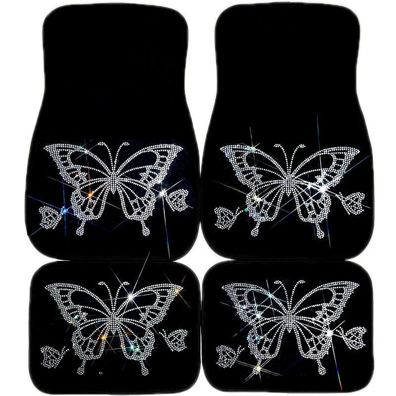 Bling Rhinestone Butterfly Car Mats Suitable For SUV, Sedan, Truck, Female Car Interior Crystal Corations,gifts For Girls
Bling Rhinestone Butterfly Car Mats Suitable For SUV, Sedan, Truck, Female Car Interior Crystal Corations,gifts For Girls