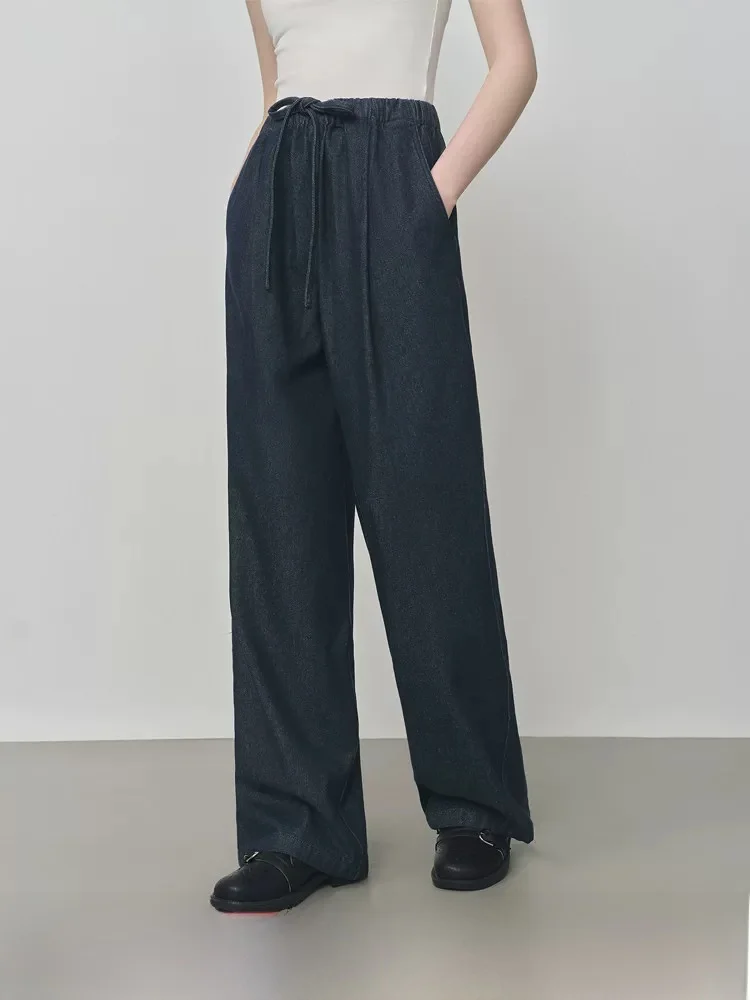 Versatile Slimming Casual Wide Leg Jeans Women's High Waist Elastic Waist Straight Cut Denim Pants Fall 2025 New Style
Versatile Slimming Casual Wide Leg Jeans Women's High Waist Elastic Waist Straight Cut Denim Pants Fall 2025 New Style