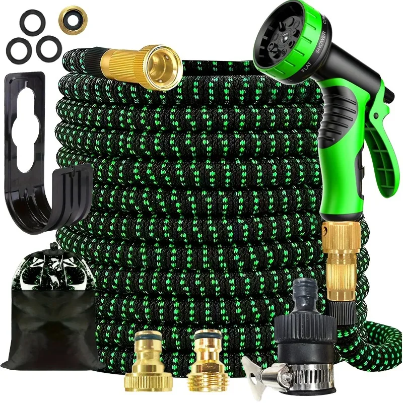 15 to 30 M Garden Telescopic Hose MultiFunction High-Pressure Water Gun Watering Device Gardening Tool, 3/4 "1/2”Connector
15 to 30 M Garden Telescopic Hose MultiFunction High-Pressure Water Gun Watering Device Gardening Tool, 3/4 "1/2”Connector