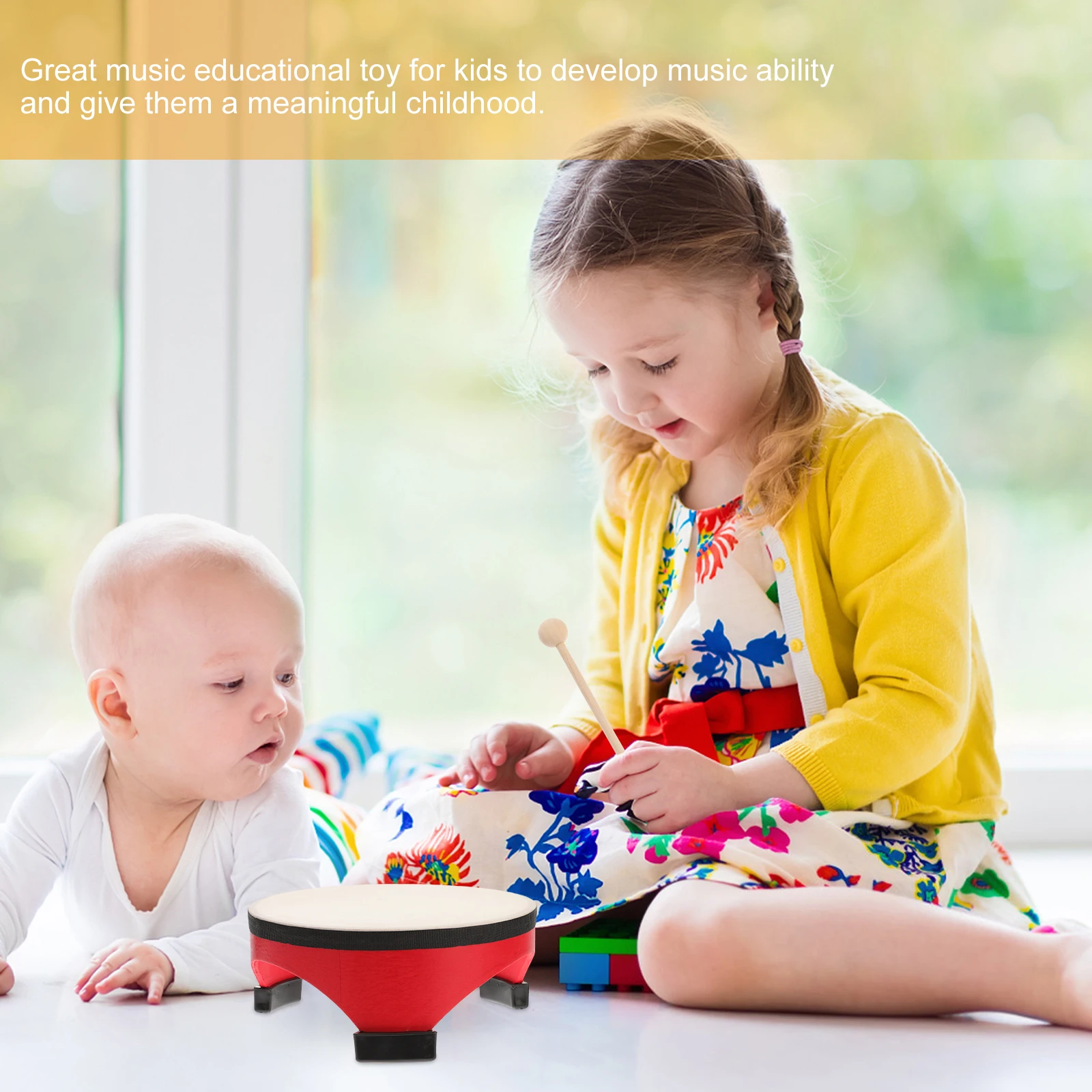 1 set 1 Set Percussion Drum Sheepskin Floor Drum For Music Education Hand Brain Coordination Percussion
1 set 1 Set Percussion Drum Sheepskin Floor Drum For Music Education Hand Brain Coordination Percussion