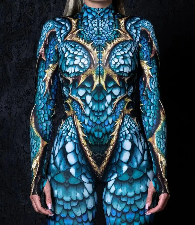 Women CyberPunk Dragon Gothic Devil Monster Cosplay Bodysuit Jumpsuit Costume Halloween Party Shows Armor Zentai Suit Rompers
Women CyberPunk Dragon Gothic Devil Monster Cosplay Bodysuit Jumpsuit Costume Halloween Party Shows Armor Zentai Suit Rompers