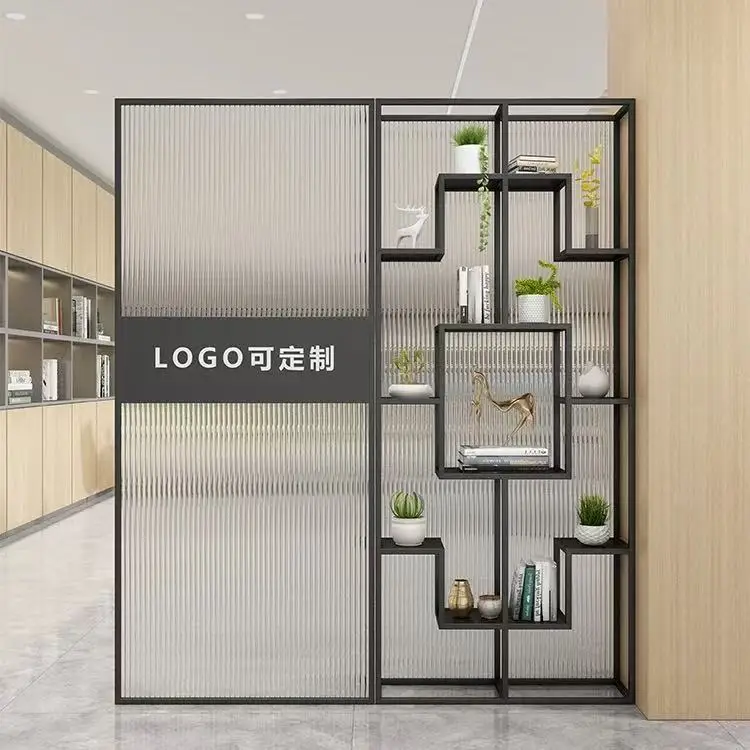 Office screen partition glass wrought iron company commercial shelf movable background floor image wall simple
Office screen partition glass wrought iron company commercial shelf movable background floor image wall simple