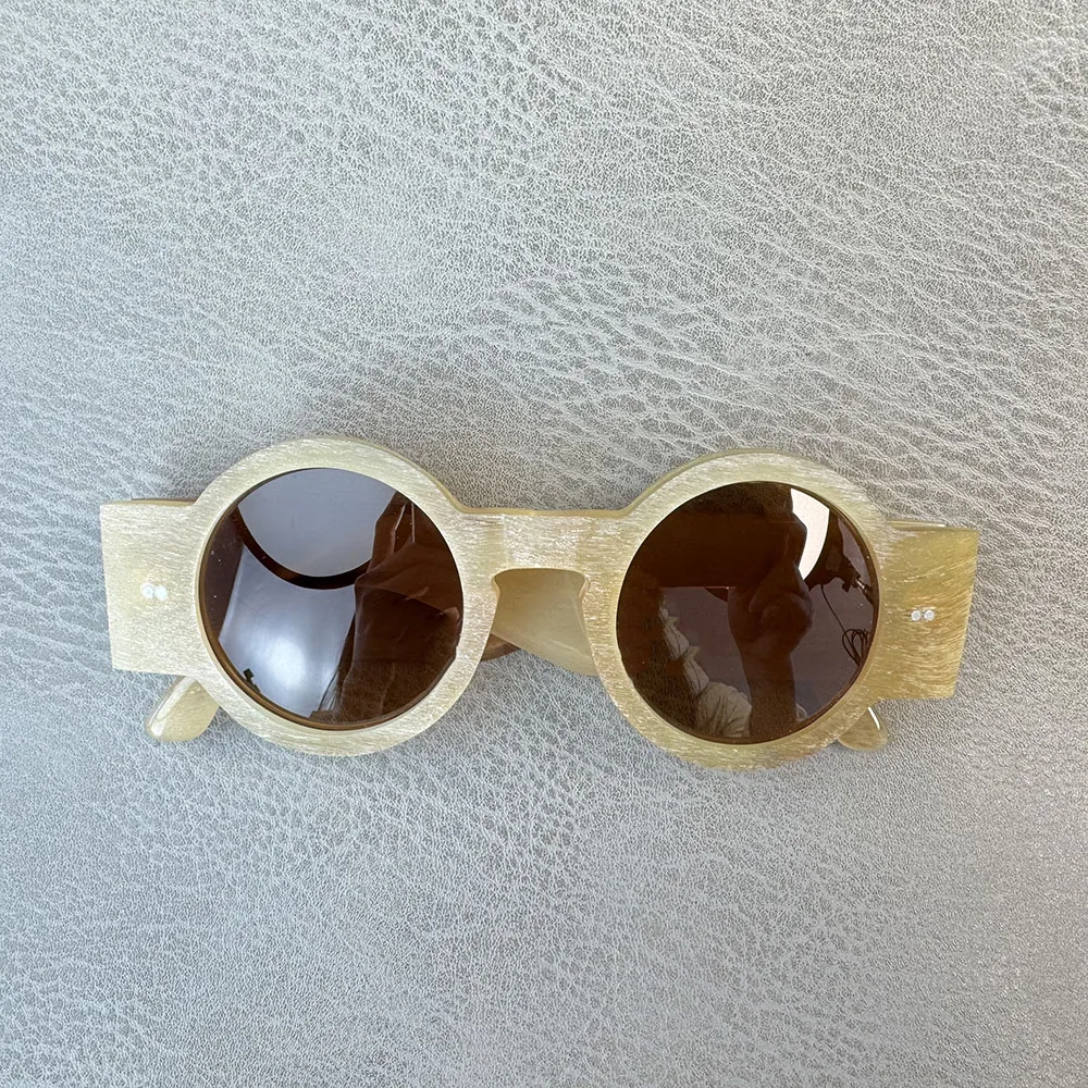 Women Sunglasses Men Round Oversize Rough Vintage Retro Polarized Handmade Honey Horn Man Glasses Frames Unique Man Sunglass
Women Sunglasses Men Round Oversize Rough Vintage Retro Polarized Handmade Honey Horn Man Glasses Frames Unique Man Sunglass