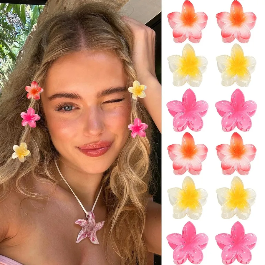 Flower Hair Claw Clips4PCS Small Claw Clips for Thick Thin Hair ClawsStrong Hold Nonslip Cute Hair Clips for Women Girls Hawaii
Flower Hair Claw Clips4PCS Small Claw Clips for Thick Thin Hair ClawsStrong Hold Nonslip Cute Hair Clips for Women Girls Hawaii