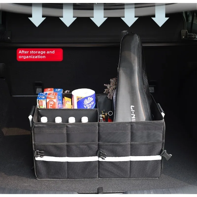 Car Trunk Organizer Foldable Storage Box In-vehicle Storage Bag Large Anti Slip Compartment Large Storage Supplies Accessories
Car Trunk Organizer Foldable Storage Box In-vehicle Storage Bag Large Anti Slip Compartment Large Storage Supplies Accessories