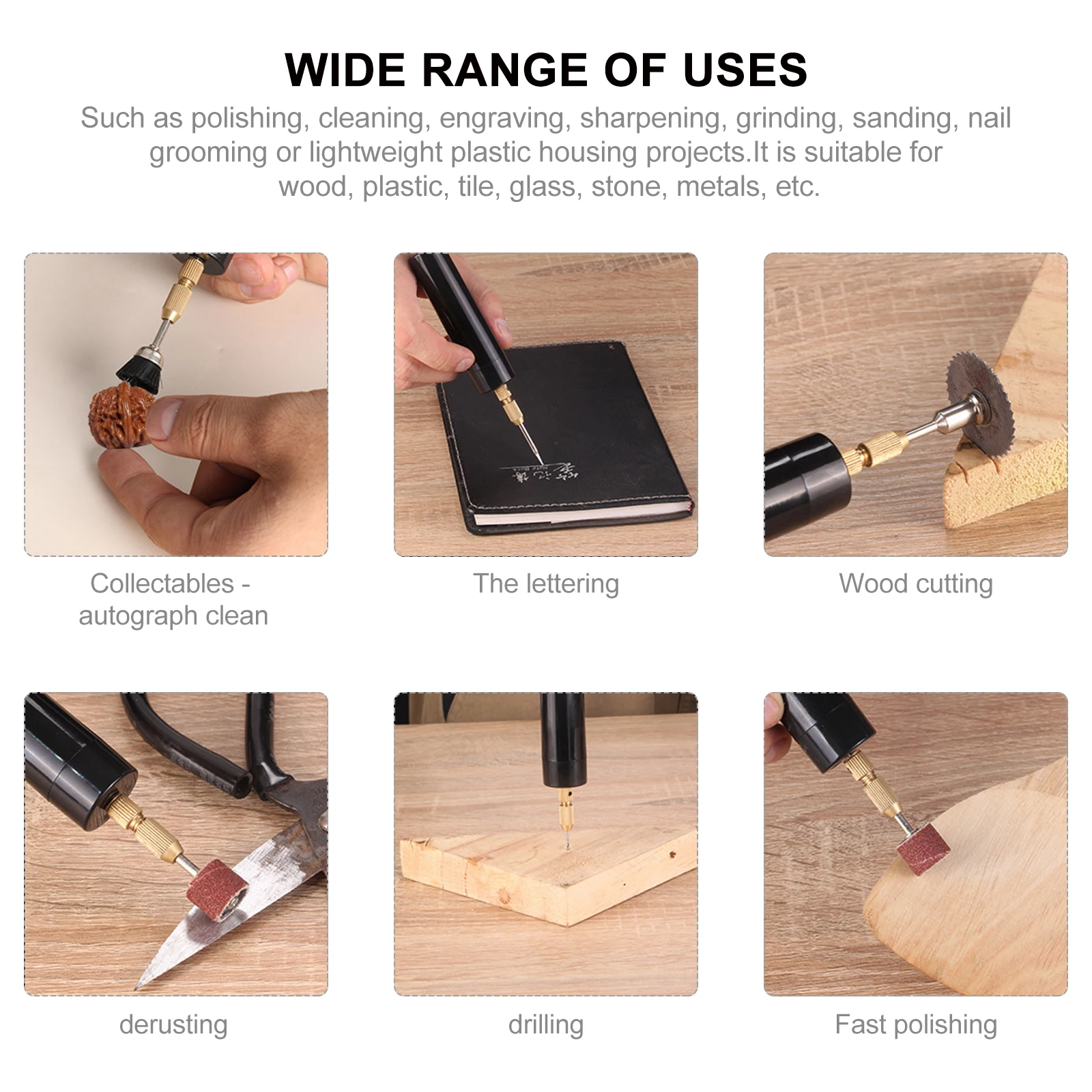 115 pcs Mini Electric Drill 0.9mm 1.1mm Bits Engraving Pen Woodworking DIY Cordless Rotary Tool USB Charging
115 pcs Mini Electric Drill 0.9mm 1.1mm Bits Engraving Pen Woodworking DIY Cordless Rotary Tool USB Charging