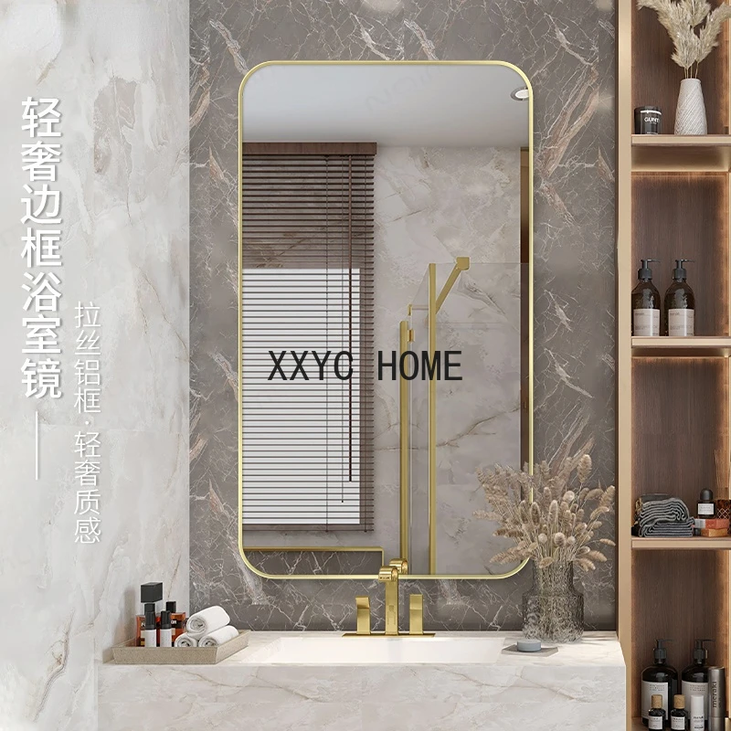 Bathroom Wall-Mounted Simple Rectangular Mirror Wall-Mounted Dressing Toilet Hanging Toilet Dressing
Bathroom Wall-Mounted Simple Rectangular Mirror Wall-Mounted Dressing Toilet Hanging Toilet Dressing