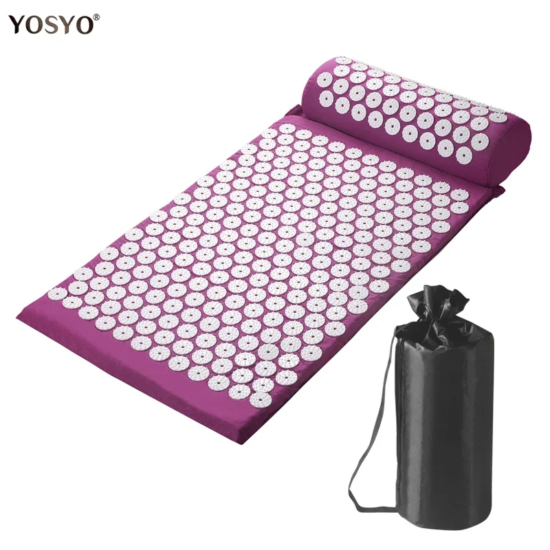 Yoga Massage Pads with Large Touchpoints for Better Neck Back and Foot Massage Household Massage Pillows in Purple Color
Yoga Massage Pads with Large Touchpoints for Better Neck Back and Foot Massage Household Massage Pillows in Purple Color