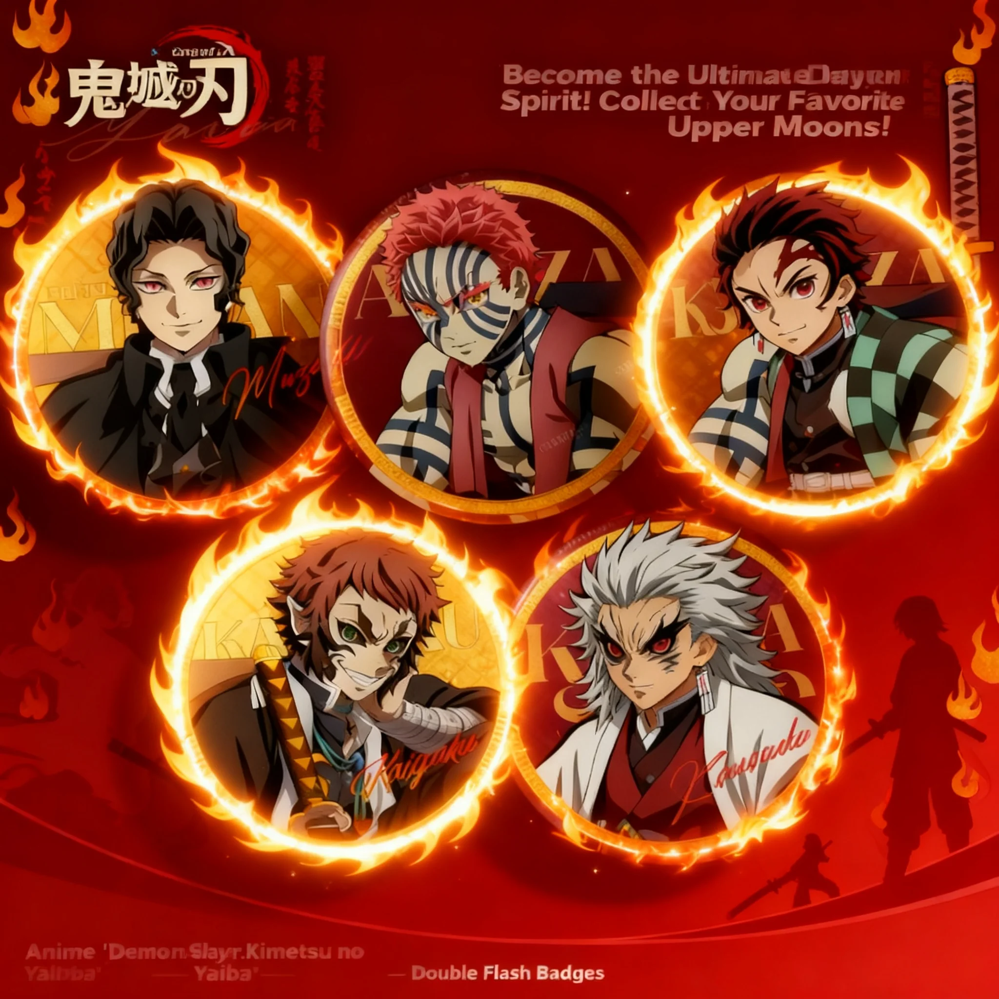 Demon Slayer Anime Manga Collectible 75mm Badge Black Death Mou Kuiyue Tong Mo Wushan Yiwo Seat Gift Merchandise
Demon Slayer Anime Manga Collectible 75mm Badge Black Death Mou Kuiyue Tong Mo Wushan Yiwo Seat Gift Merchandise