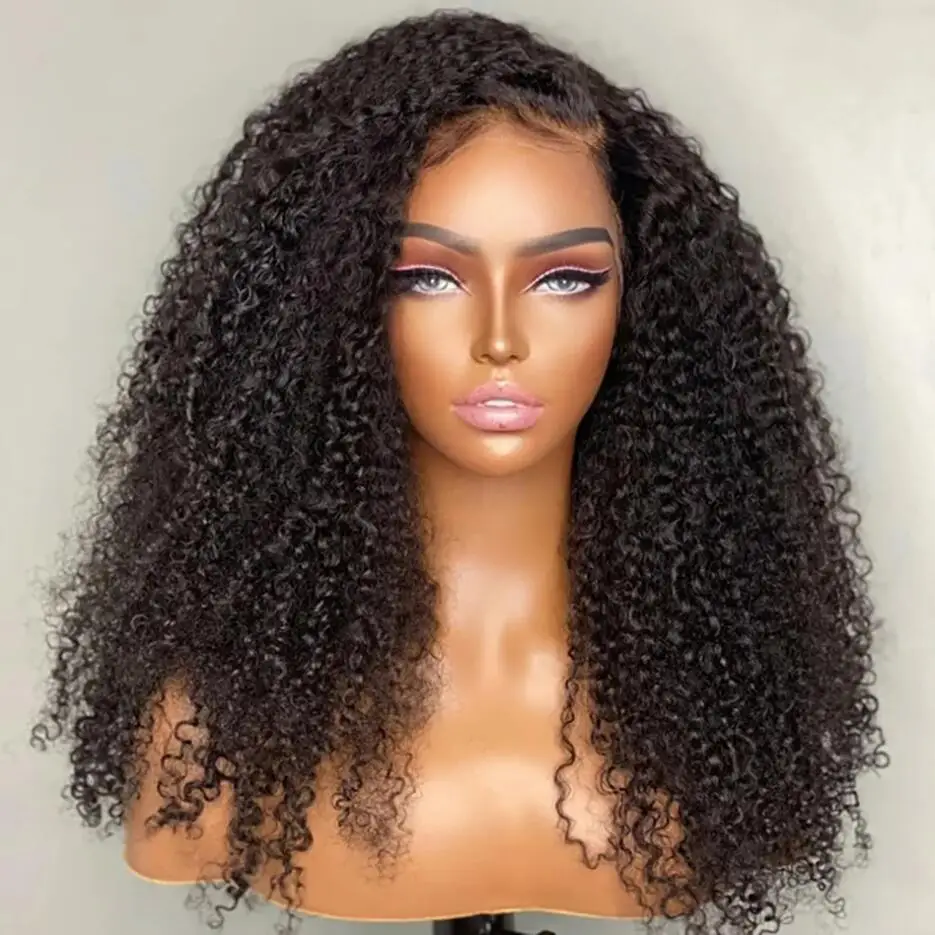 26Inch Natural Soft 180Density Long Kinky Curly Black Lace Front Wig For Women BabyHair Heat Resistant Glueless Preplucked Daily
26Inch Natural Soft 180Density Long Kinky Curly Black Lace Front Wig For Women BabyHair Heat Resistant Glueless Preplucked Daily