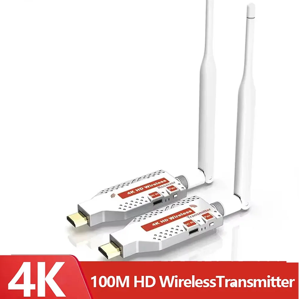 100M 5.8G Wireless Video Transmitter Receiver Wireless Extender Screen Share for Laptop TV Projector Office Meeting Home Theater
100M 5.8G Wireless Video Transmitter Receiver Wireless Extender Screen Share for Laptop TV Projector Office Meeting Home Theater