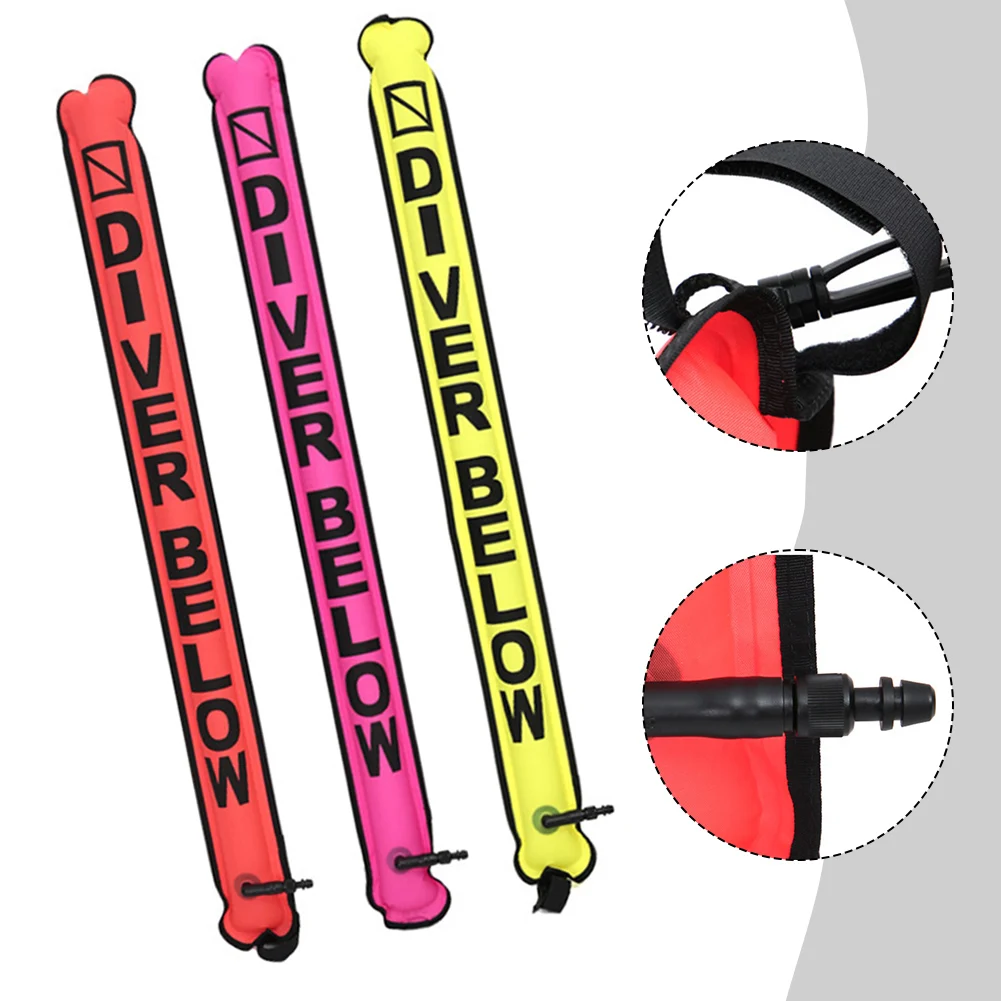 Marker Buoy Scuba Diving With Rotatable Hook Sausage Signal Tube SMB Inflatable Nozzle Floating Accessory For Divers
Marker Buoy Scuba Diving With Rotatable Hook Sausage Signal Tube SMB Inflatable Nozzle Floating Accessory For Divers