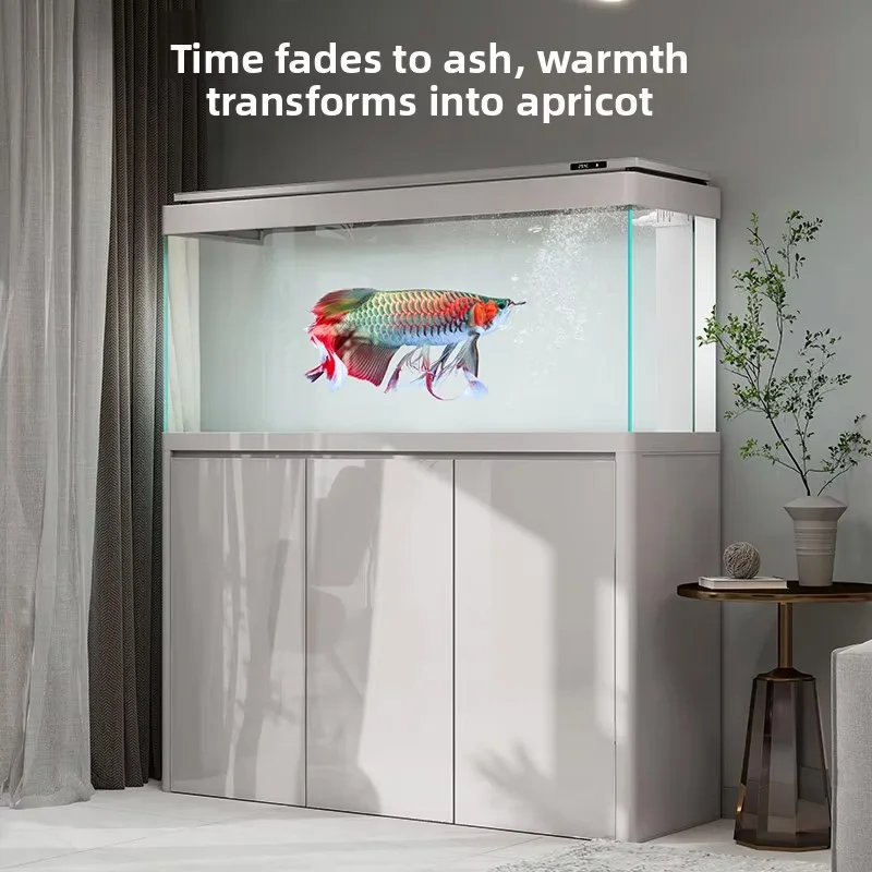 New Ultra-clear Glass Large Floor-standing Modern Cabinet Smart Ecological Fish Tank For Living Room Suitable Goldfish Arowana
New Ultra-clear Glass Large Floor-standing Modern Cabinet Smart Ecological Fish Tank For Living Room Suitable Goldfish Arowana
