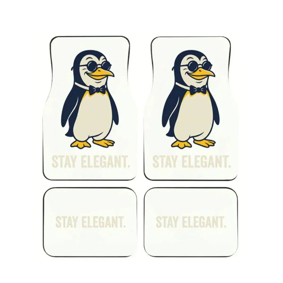 4Pcs Penguin Print Car Floor Mats Set Anti-Slip Auto Carpets with Bow Tie Sunglasses Accessories for SUVs Vans Cute Interior Dec
4Pcs Penguin Print Car Floor Mats Set Anti-Slip Auto Carpets with Bow Tie Sunglasses Accessories for SUVs Vans Cute Interior Dec