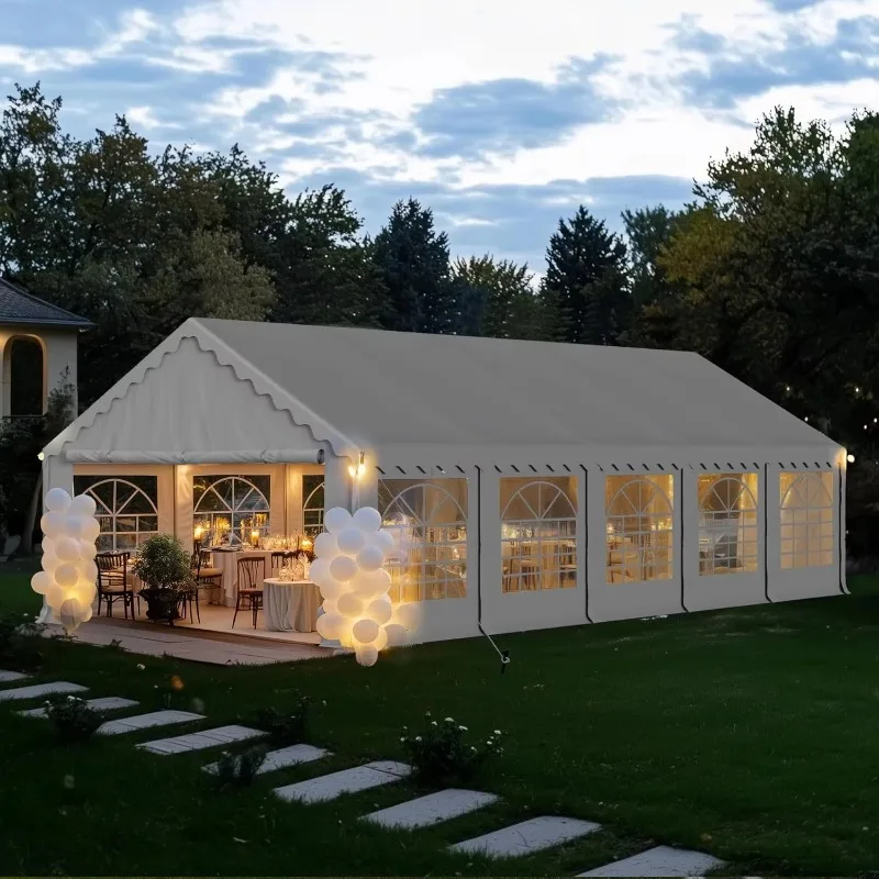 Heavy Duty Outdoor Event Wedding Party Tent with Removable Sidewalls for Parties, Weddings, BBQ, Temporary Shelter
Heavy Duty Outdoor Event Wedding Party Tent with Removable Sidewalls for Parties, Weddings, BBQ, Temporary Shelter