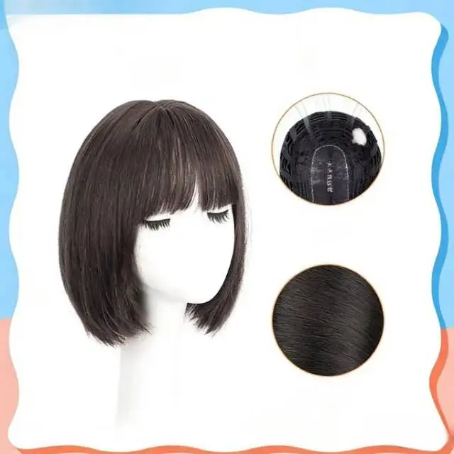 Synthetic Wig Short Black Brown with Bangs for Women Bob
Synthetic Wig Short Black Brown with Bangs for Women Bob