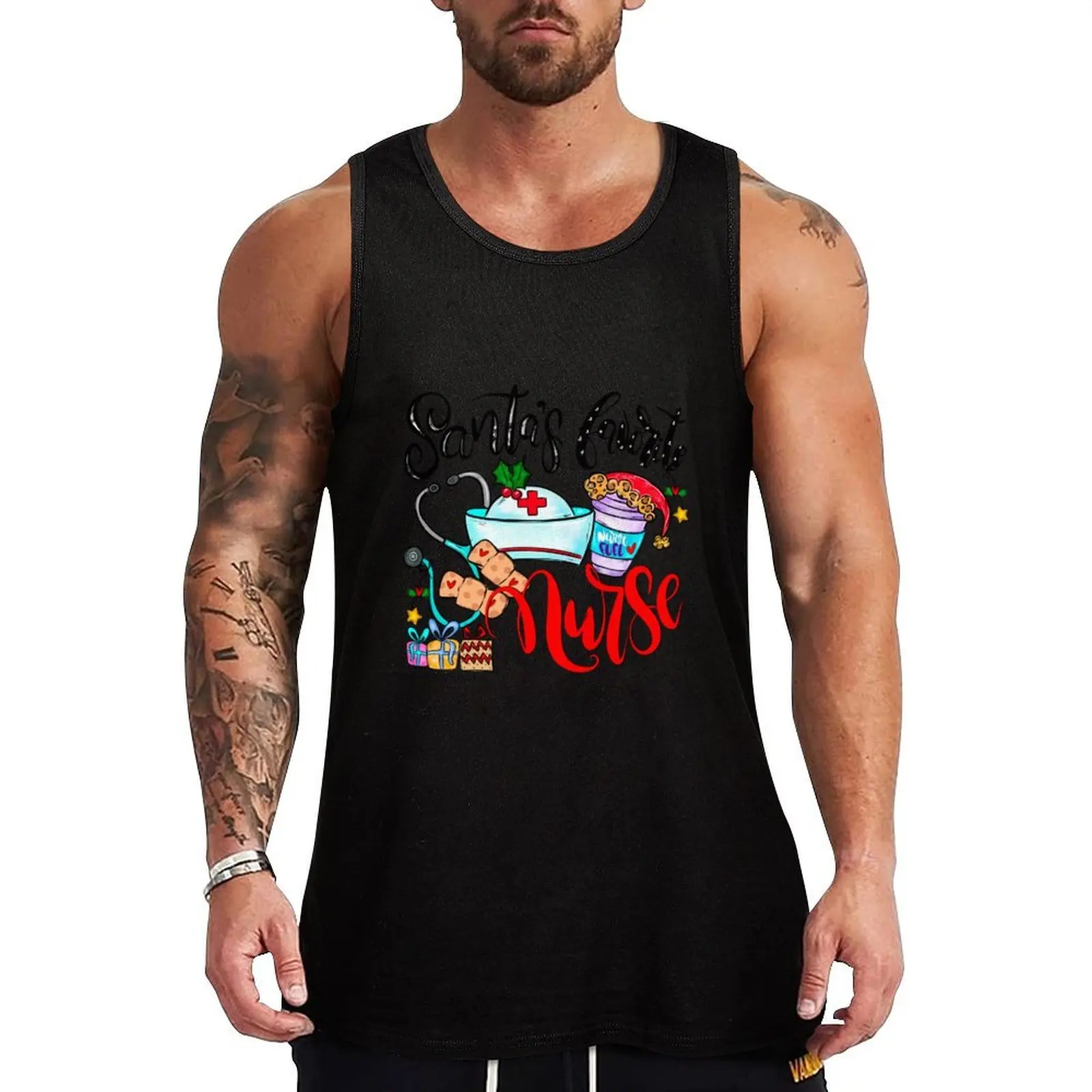 Santa’s Favorite Nurse Tank Top Bodybuilding Fitness Tank Top Sleeveless Gym Shirt
Santa’s Favorite Nurse Tank Top Bodybuilding Fitness Tank Top Sleeveless Gym Shirt