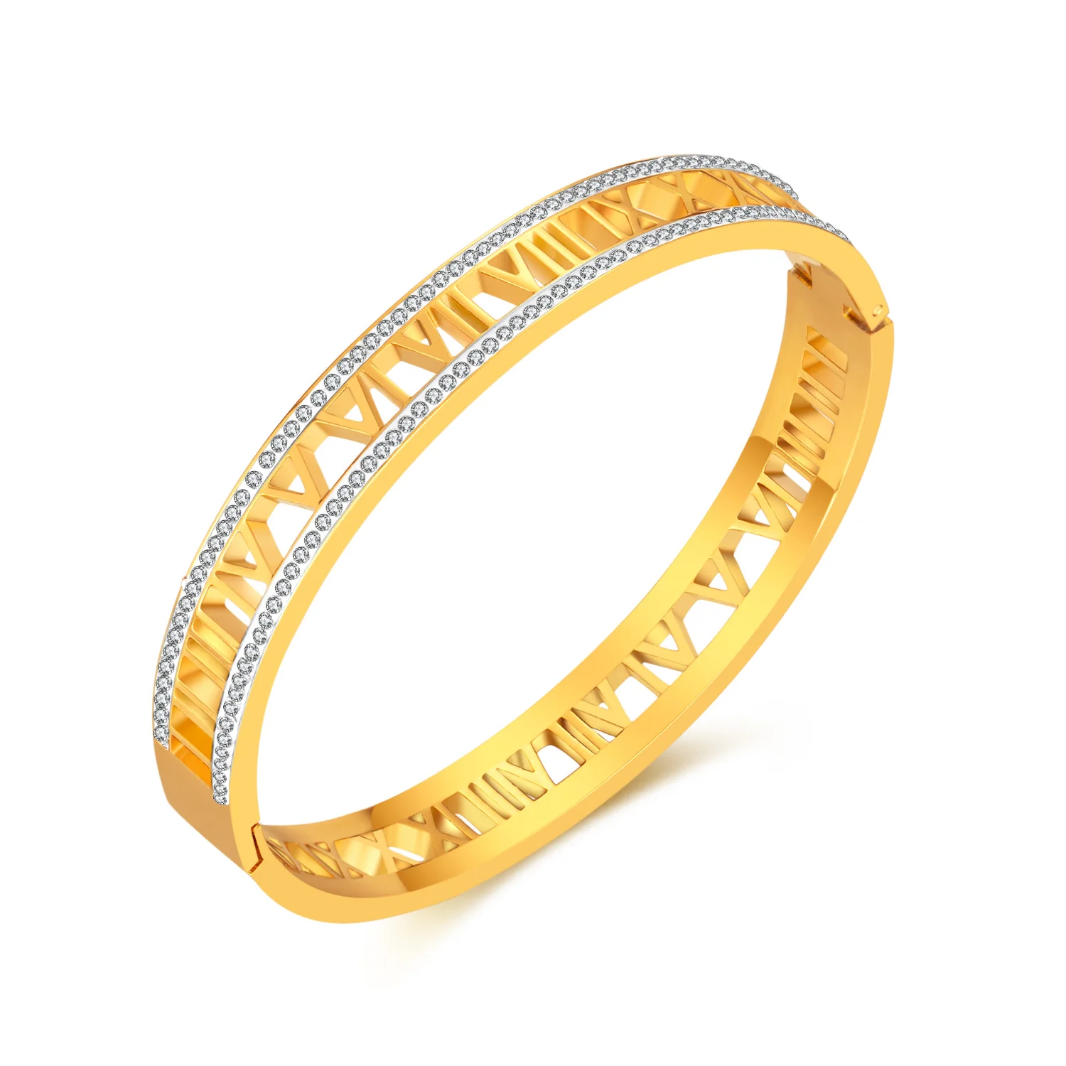 JHSL Women Statement Roman Numerals Bracelets Bangles Stainless Steel Gold Color Girlfriend Gift Fashion Jewelry
JHSL Women Statement Roman Numerals Bracelets Bangles Stainless Steel Gold Color Girlfriend Gift Fashion Jewelry
