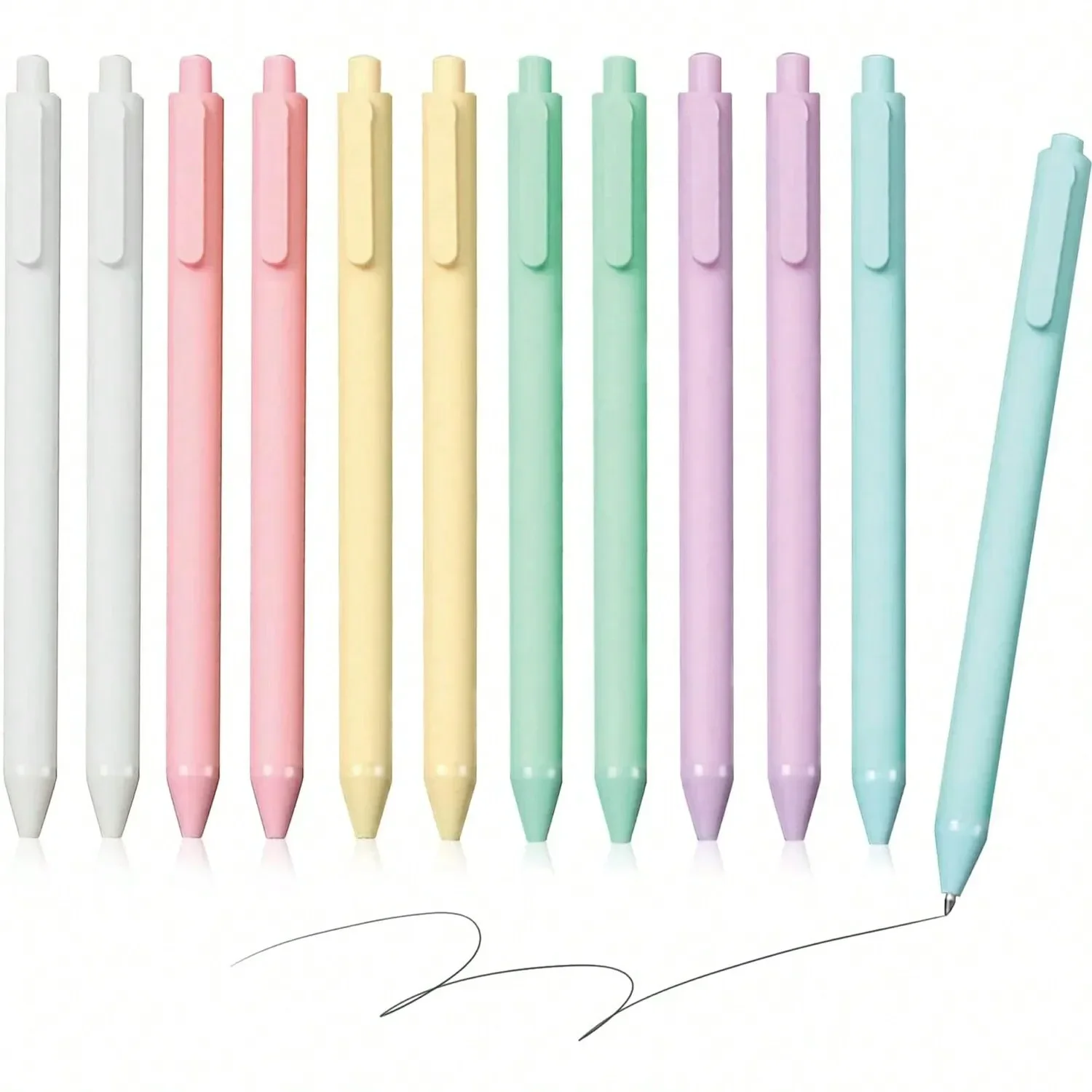 2026 12 Pcs Ballpoint Pens, Comfortable Writing Pens, Pastel Retractable Pretty Journaling Pens, Black Ink Medium Point 1.0 Mm Gift Pens, Cute Pens Office Supplies For Women Men Back To School
2026 12 Pcs Ballpoint Pens, Comfortable Writing Pens, Pastel Retractable Pretty Journaling Pens, Black Ink Medium Point 1.0 Mm Gift Pens, Cute Pens Office Supplies For Women Men Back To School