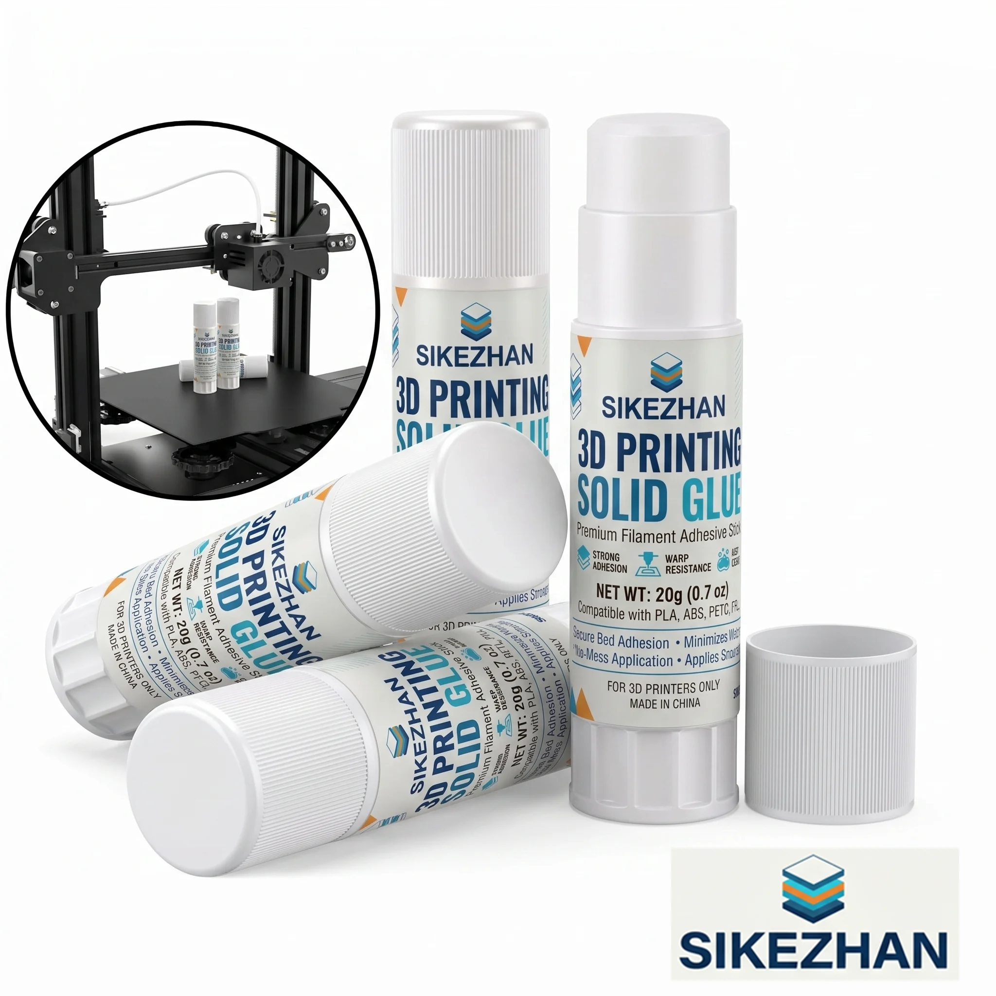 Professional 3D Printer Glue Stick 20g Washable Non-Toxic Bed Adhesive for PLA PETG, Anti-Warping Print Accessories
Professional 3D Printer Glue Stick 20g Washable Non-Toxic Bed Adhesive for PLA PETG, Anti-Warping Print Accessories