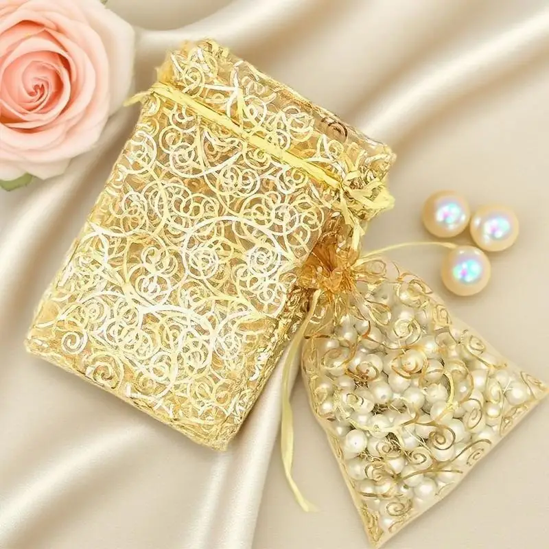 Shimmer Gold Candy Bags Drawable Organza Jewelry Packaging Pouch Christmas Holiday Wedding Birthday Party Favor Gift Wrap Bag
Shimmer Gold Candy Bags Drawable Organza Jewelry Packaging Pouch Christmas Holiday Wedding Birthday Party Favor Gift Wrap Bag