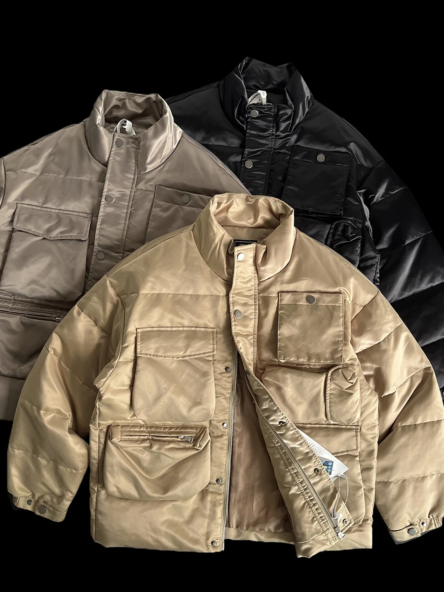 Мужская зимняя куртка-пуховик с 90% белым утиным пухом, воротником-стойкой, множеством карманов, теплая, ветрозащитная, для активного отдыха и повседневной носки
Мужская зимняя куртка-пуховик с 90% белым утиным пухом, воротником-стойкой, множеством карманов, теплая, ветрозащитная, для активного отдыха и повседневной носки