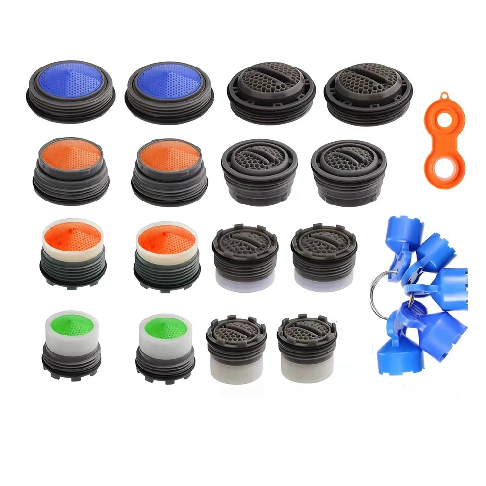 ABNC-16 Pieces Faucet Aerator for Cache Aerators and 5 Pieces Cache Faucet Aerator Key Removal Wrenches Cache Aerators
ABNC-16 Pieces Faucet Aerator for Cache Aerators and 5 Pieces Cache Faucet Aerator Key Removal Wrenches Cache Aerators