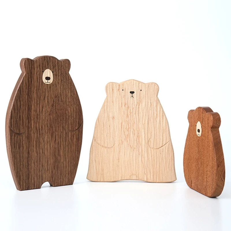 N04RWooden Board Cutting Board Cute Bear-Shaped Bread Tray Black Walnut Kitchen Board,Coffee Color
N04RWooden Board Cutting Board Cute Bear-Shaped Bread Tray Black Walnut Kitchen Board,Coffee Color
