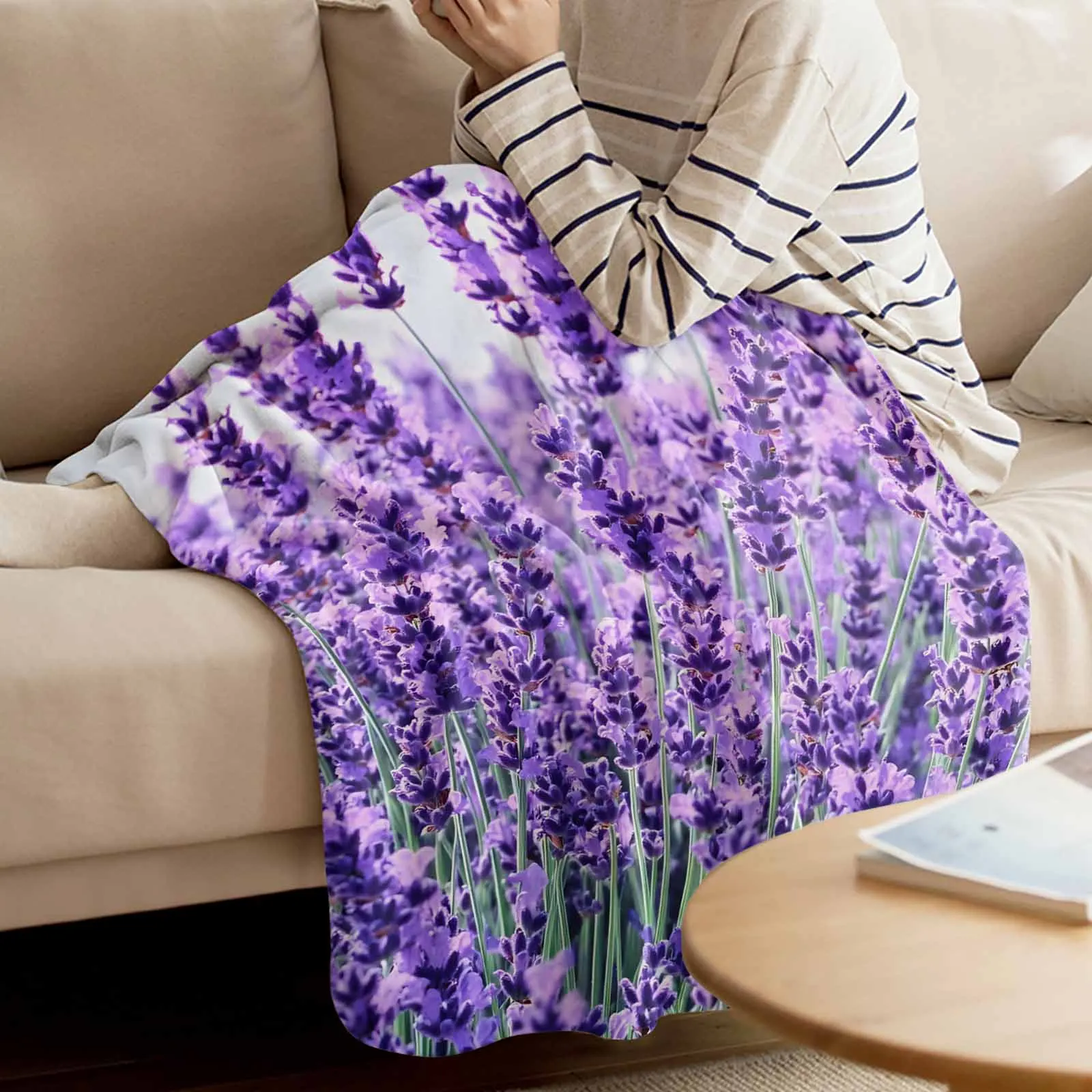 Purple Lavender Flowers Print Throws Blankets for Sofa Bed Winter Soft Plush Warm Sofa Throw Blanket Holiday Gifts
Purple Lavender Flowers Print Throws Blankets for Sofa Bed Winter Soft Plush Warm Sofa Throw Blanket Holiday Gifts