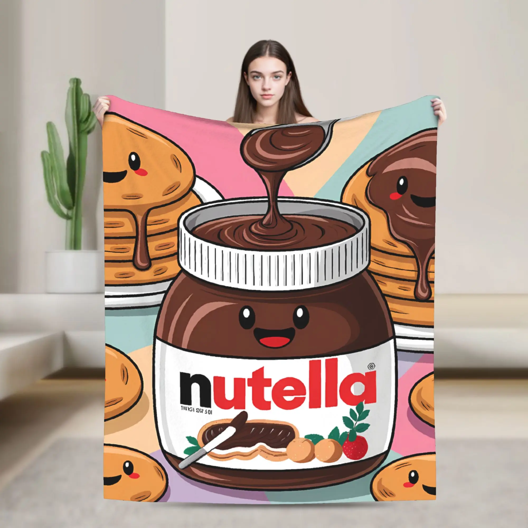 Taste Nutella Chocolate Soft Blanket Students Plush Throw Blanket Fluffy Living Room Flannel Bedspread Sofa Bed Cover
Taste Nutella Chocolate Soft Blanket Students Plush Throw Blanket Fluffy Living Room Flannel Bedspread Sofa Bed Cover