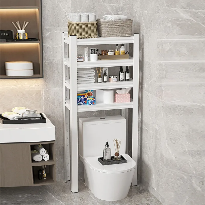 Toilet, bathroom, floor-to-ceiling multi-layer steel washing machine storage shelf
Toilet, bathroom, floor-to-ceiling multi-layer steel washing machine storage shelf