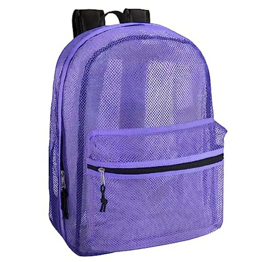 Transparent Mesh Backpacks for School,Beach, Travel - Mesh See Through Backpack with Padded Straps Large
Transparent Mesh Backpacks for School,Beach, Travel - Mesh See Through Backpack with Padded Straps Large