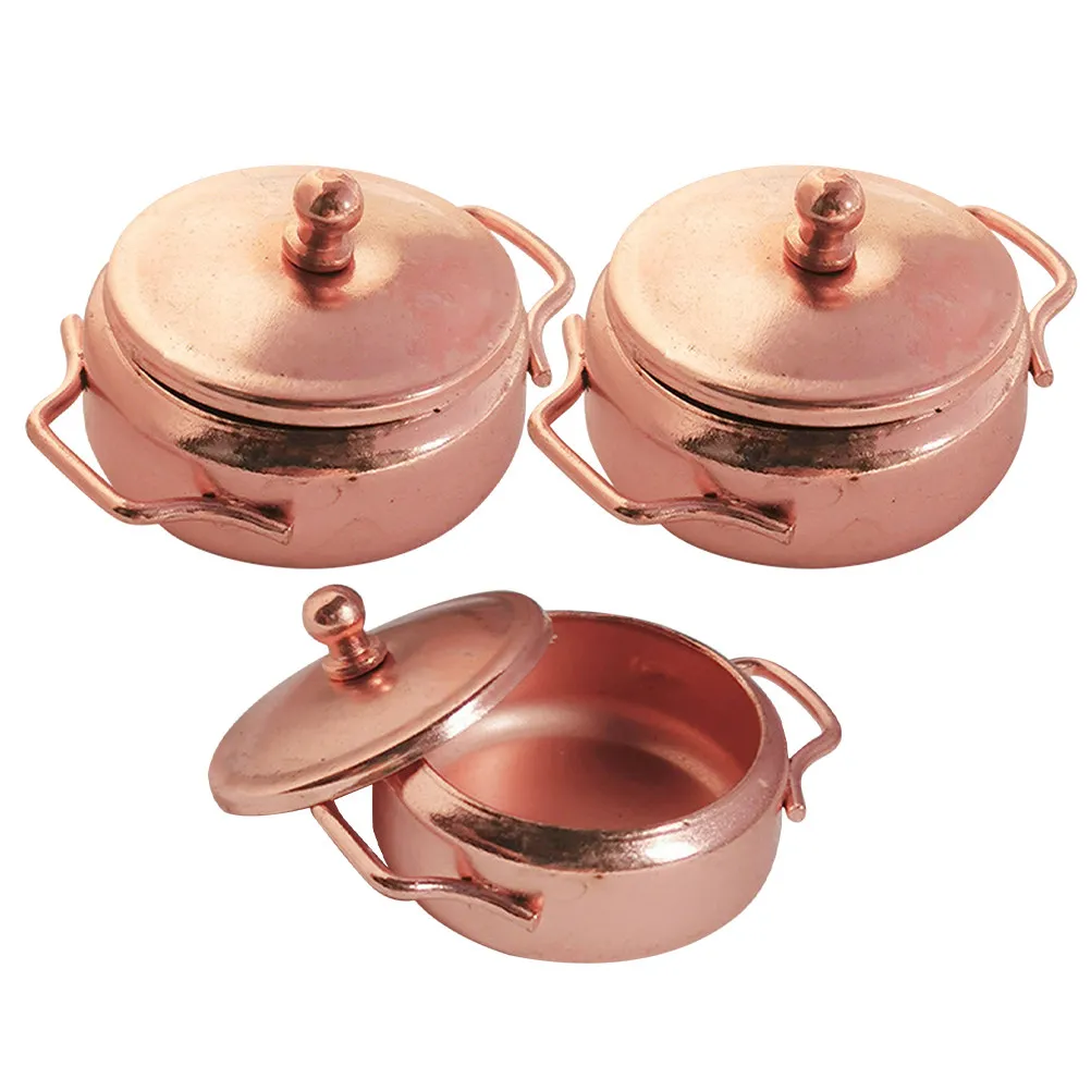 3Pcs Realistic Miniature Stew Pot Set for Dollhouse Kitchen Decor Educational Kids Play Cooking Simulation Ornament Home Mini
3Pcs Realistic Miniature Stew Pot Set for Dollhouse Kitchen Decor Educational Kids Play Cooking Simulation Ornament Home Mini