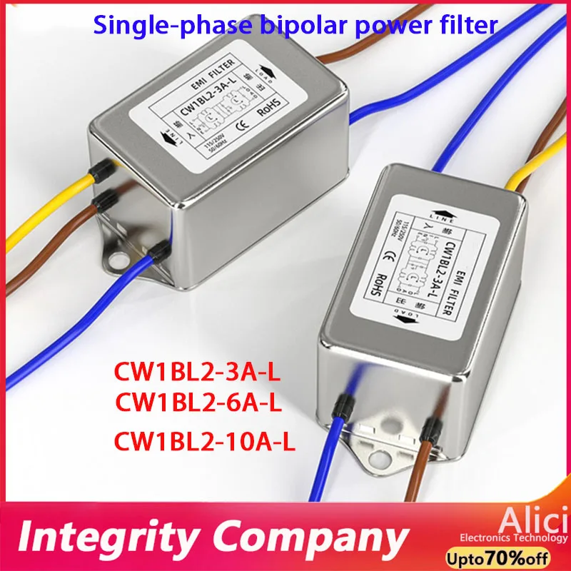 Single-phase AC filter CW1BL2D-10A-L CW1BL2-3A 6A 10A-L leads purify 3A DC sound 110VDC anti-jamming 6A CW1BL2D-10A-L
Single-phase AC filter CW1BL2D-10A-L CW1BL2-3A 6A 10A-L leads purify 3A DC sound 110VDC anti-jamming 6A CW1BL2D-10A-L