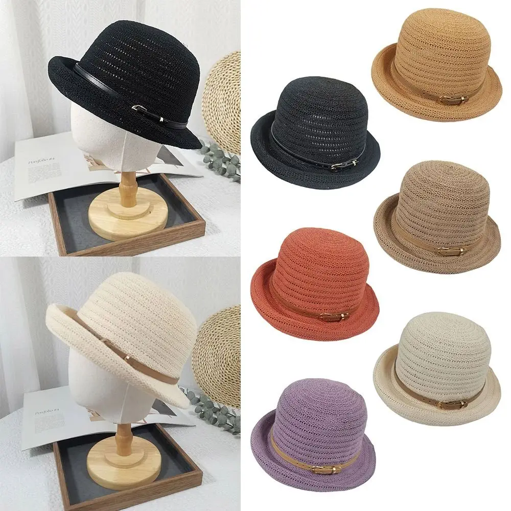 Creative Multicolor Straw Hat Elegant UV Protection Belt Buckle Basin Hat Edge Curl Breathable Sun Hat Vocation
Creative Multicolor Straw Hat Elegant UV Protection Belt Buckle Basin Hat Edge Curl Breathable Sun Hat Vocation