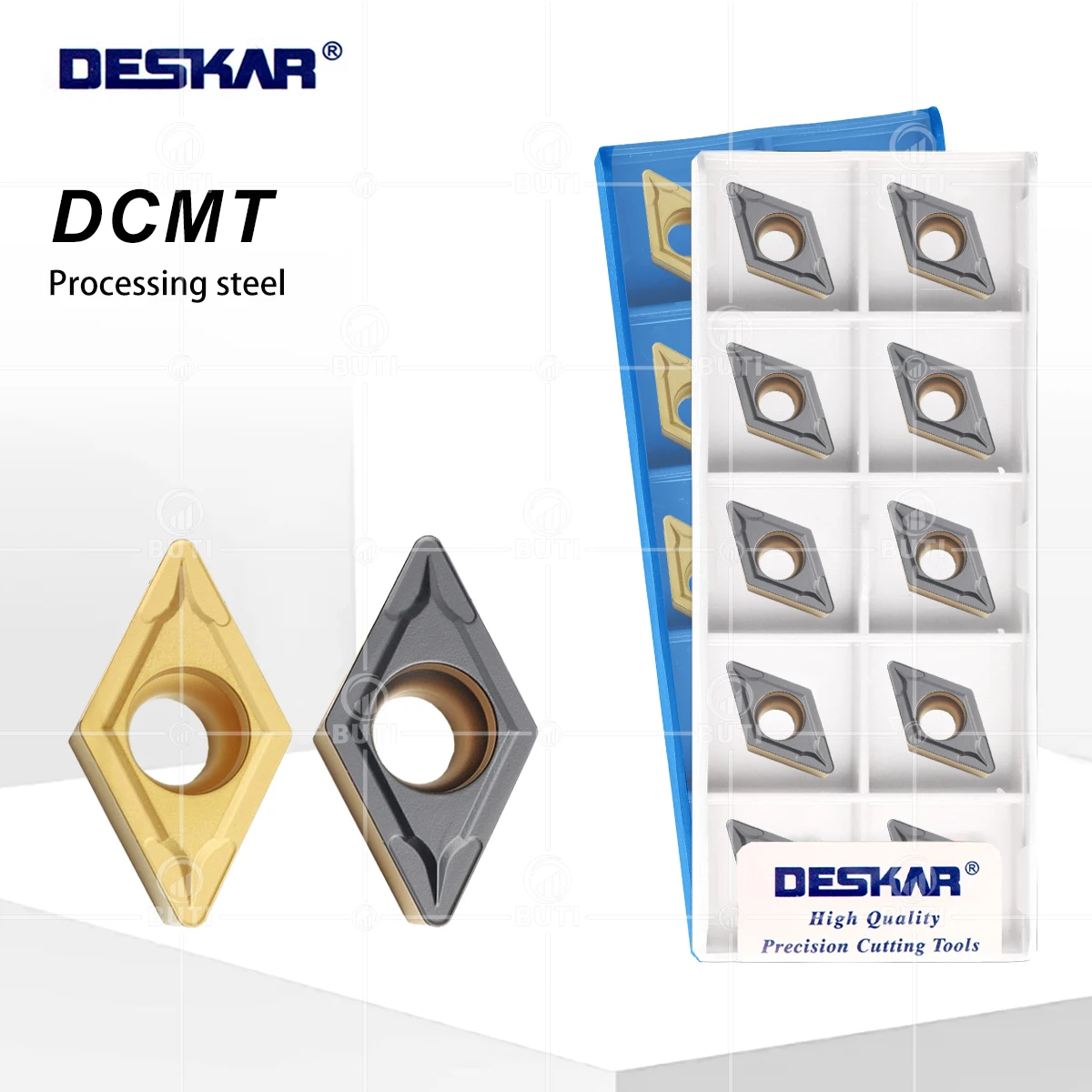 DESKAR 100% Original DCMT11T304 DCMT11T308 LF9218 LF9018 CNC Lathe Alloy Blade Turning Tool For Processing Steel Wear-resistants
DESKAR 100% Original DCMT11T304 DCMT11T308 LF9218 LF9018 CNC Lathe Alloy Blade Turning Tool For Processing Steel Wear-resistants