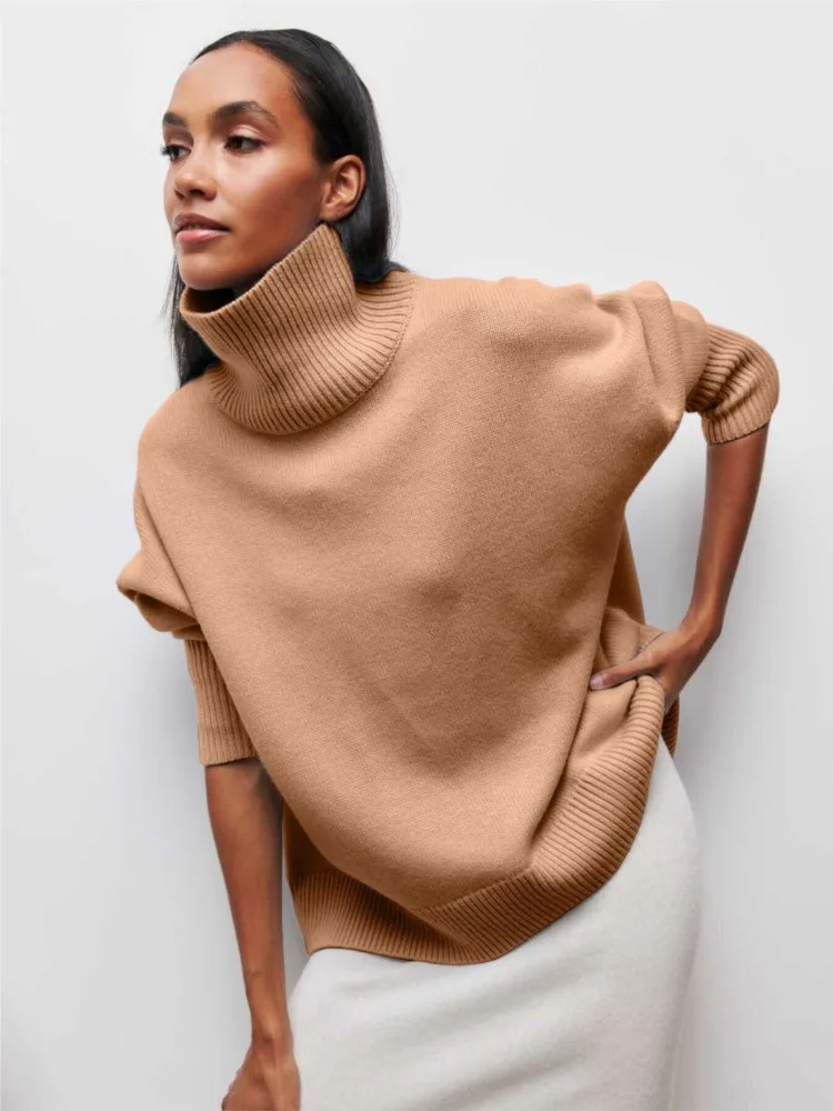 2025 Autumn Winter Casual Fleece Thickened Warm Sweater Women's Turtleneck Solid Sweater Knitting Pullovers Rollneck Top Females
2025 Autumn Winter Casual Fleece Thickened Warm Sweater Women's Turtleneck Solid Sweater Knitting Pullovers Rollneck Top Females