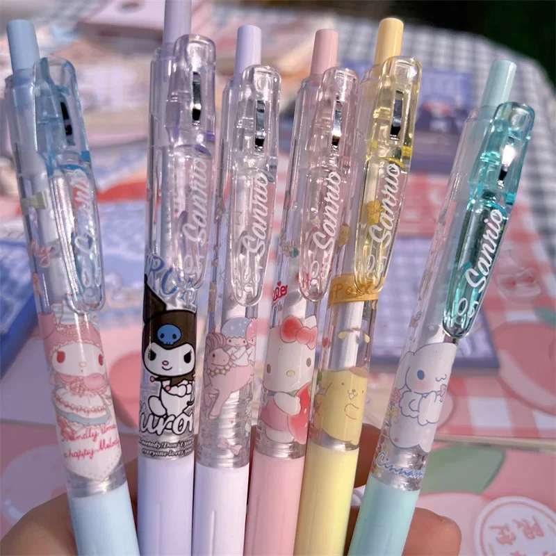 Гелевые ручки Hello Kitty Kuromi Cinnamoroll, моя мелодия, пресс-ручка, милая нейтральная детская игрушка, подарок 0,5 мм
Гелевые ручки Hello Kitty Kuromi Cinnamoroll, моя мелодия, пресс-ручка, милая нейтральная детская игрушка, подарок 0,5 мм