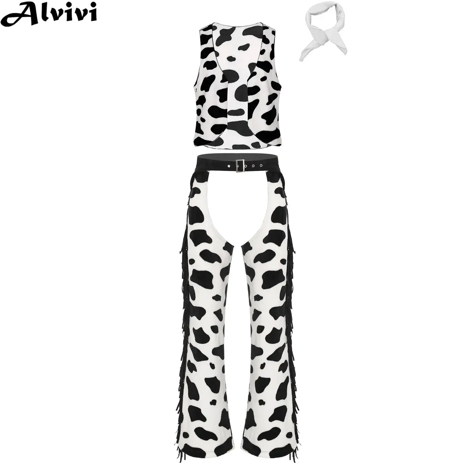 Мужской ковбойский костюм в стиле ретро в стиле вестерн, фланелевой жилет с принтом коровы, брюки с бахромой и открытой промежностью с банданой для Хэллоуина, косплея, вечеринки
Мужской ковбойский костюм в стиле ретро в стиле вестерн, фланелевой жилет с принтом коровы, брюки с бахромой и открытой промежностью с банданой для Хэллоуина, косплея, вечеринки