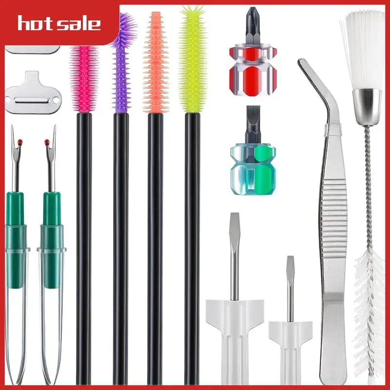 14 Pieces Sewing Machine Cleaning Kit, Screwdriver, Seam Rippers, Silicone Brush For Repair And Cleaning Machine Sewing
14 Pieces Sewing Machine Cleaning Kit, Screwdriver, Seam Rippers, Silicone Brush For Repair And Cleaning Machine Sewing