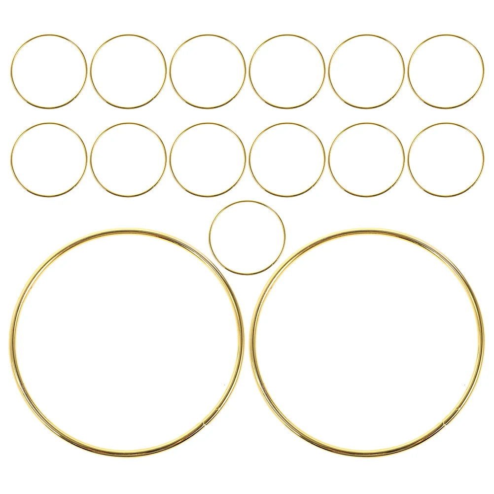 15 Pcs Dream Catcher Accessories Ring DIY Dreamcatcher Crafts Metal Rings Round Gold Hoop
15 Pcs Dream Catcher Accessories Ring DIY Dreamcatcher Crafts Metal Rings Round Gold Hoop