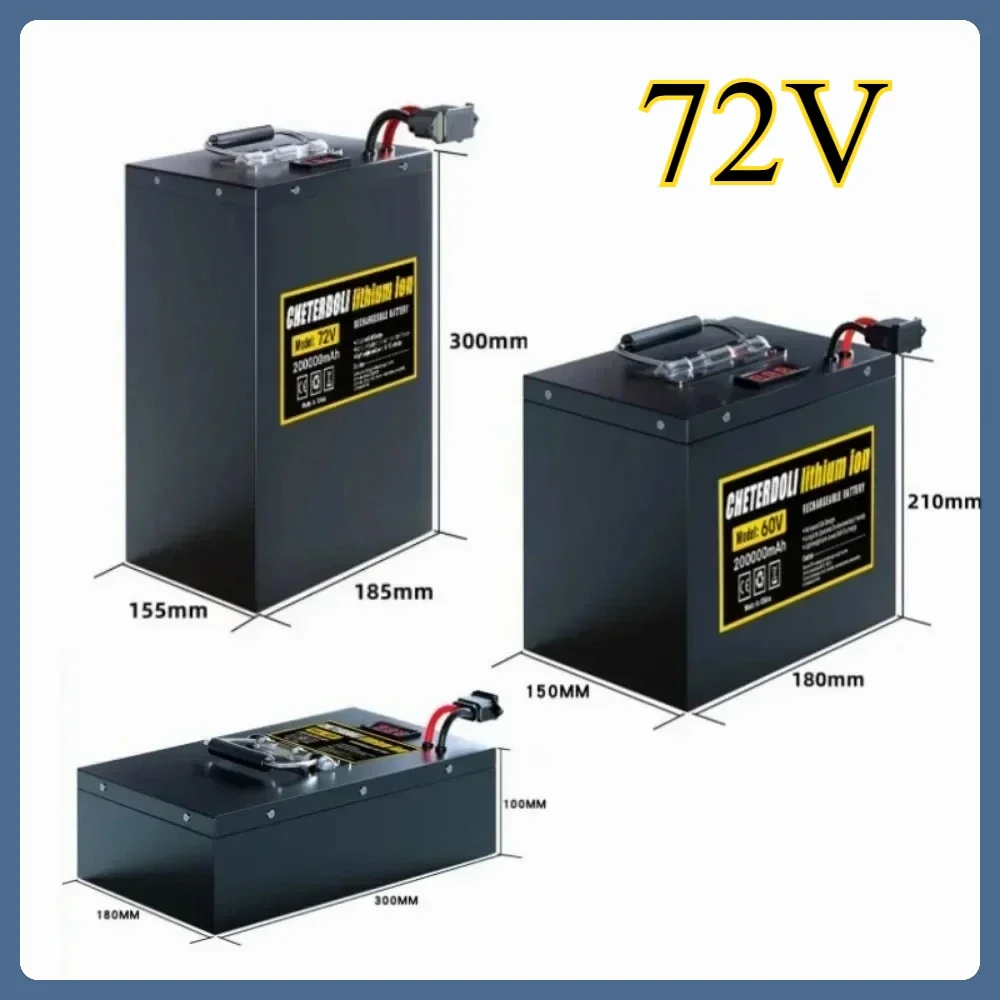 60V 72VLithium Battery Pack 20Ah30Ah40Ah50Ah Li-ion Battery for 2000W 3000W Electric Scooter,HighCapacity Long LifeRechargeable
60V 72VLithium Battery Pack 20Ah30Ah40Ah50Ah Li-ion Battery for 2000W 3000W Electric Scooter,HighCapacity Long LifeRechargeable