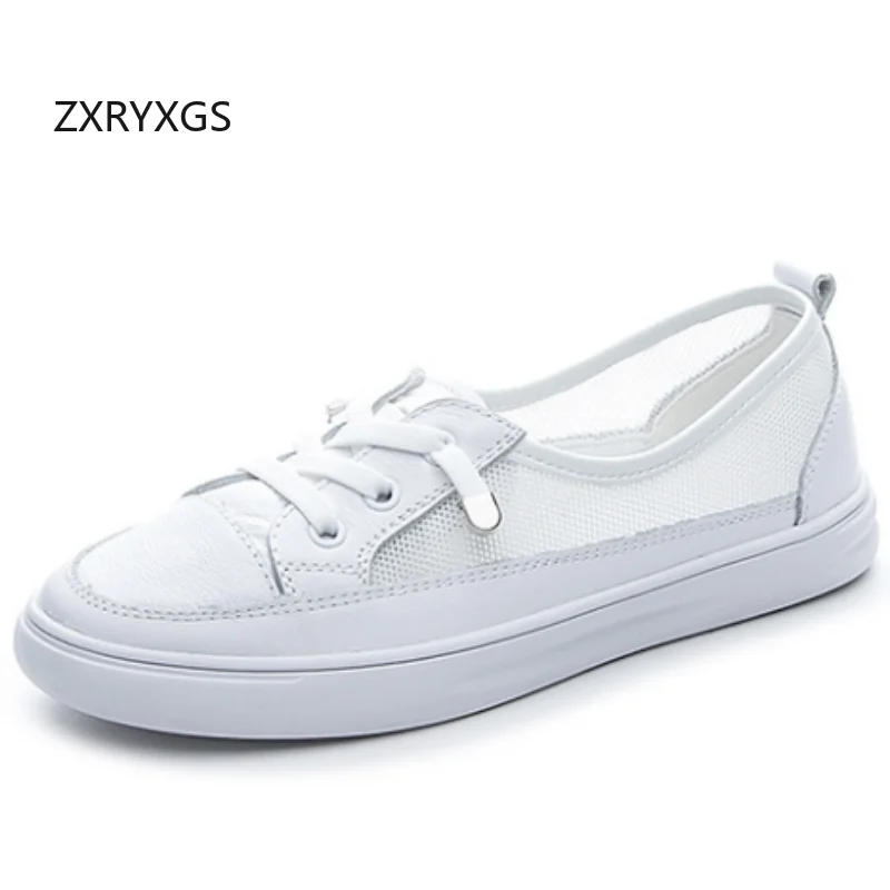 ZXRYXGS Premium Cowhide Mesh Summer Sneakers White Shoes Sandals 2025 New Spring Summer Women Flats Comfort Soft Sole Large Size
ZXRYXGS Premium Cowhide Mesh Summer Sneakers White Shoes Sandals 2025 New Spring Summer Women Flats Comfort Soft Sole Large Size