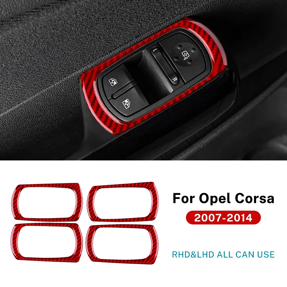 100% Real Carbon Fiber Window Switch Panel Trim Cover For Opel Corsa D 2007-2014 Interior Decoration Sticker Accessories 4PCS
100% Real Carbon Fiber Window Switch Panel Trim Cover For Opel Corsa D 2007-2014 Interior Decoration Sticker Accessories 4PCS