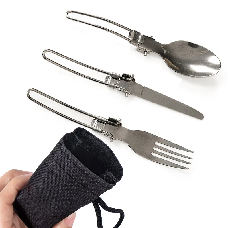 3PCS 1SET Camping Essentials Spork Stainless Steel Collapsible Portable Set Cutlery Tableware For Camping Tourist Dishes
3PCS 1SET Camping Essentials Spork Stainless Steel Collapsible Portable Set Cutlery Tableware For Camping Tourist Dishes